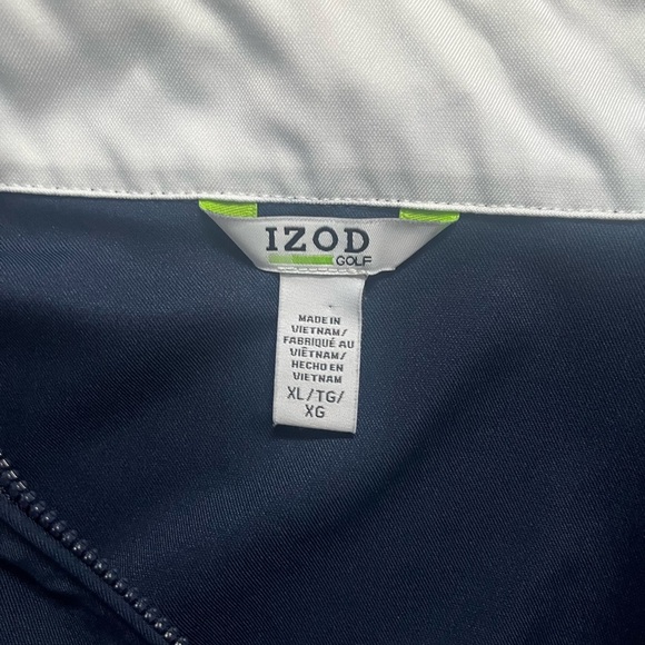 Izod Golf Navy & White Sleeveless Vest size XL - Picture 3 of 4